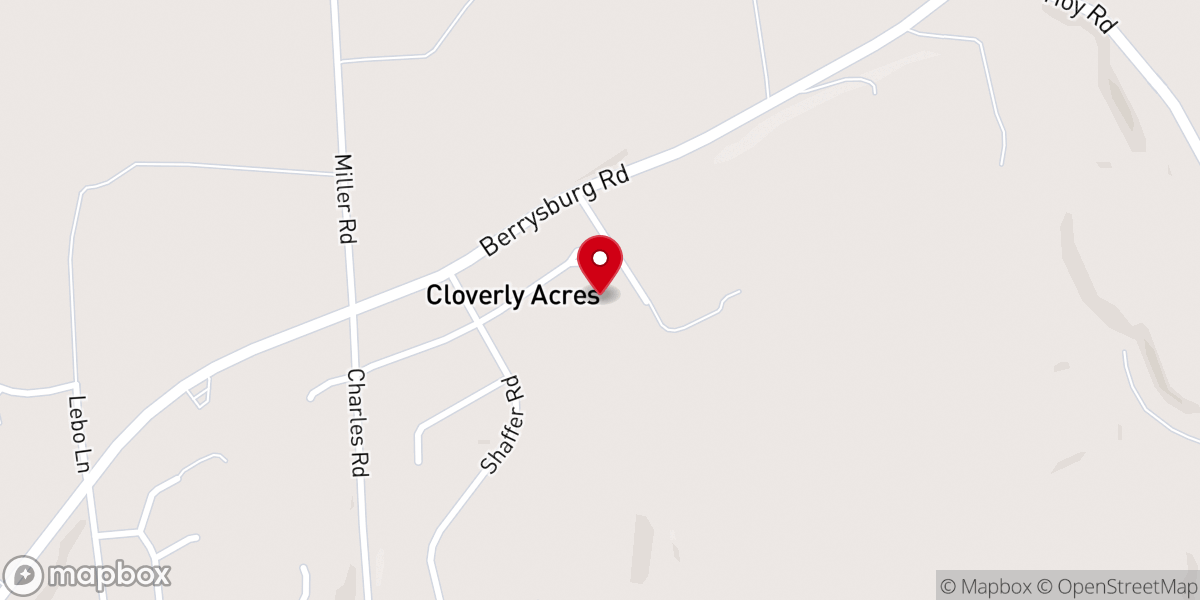 Map showing location of Queen of Peace Catholic Church