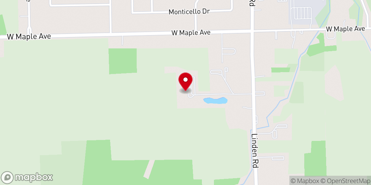 Map showing location of New Life Wesleyan Church