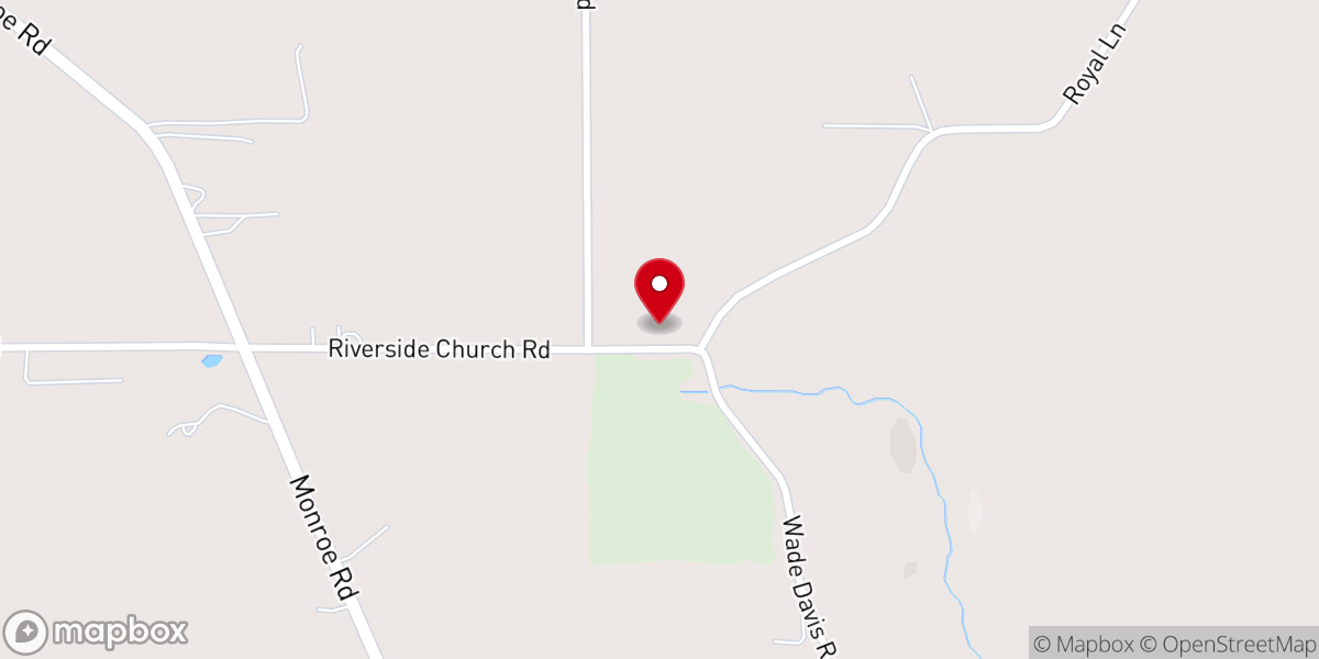 Map showing location of Riverside Church