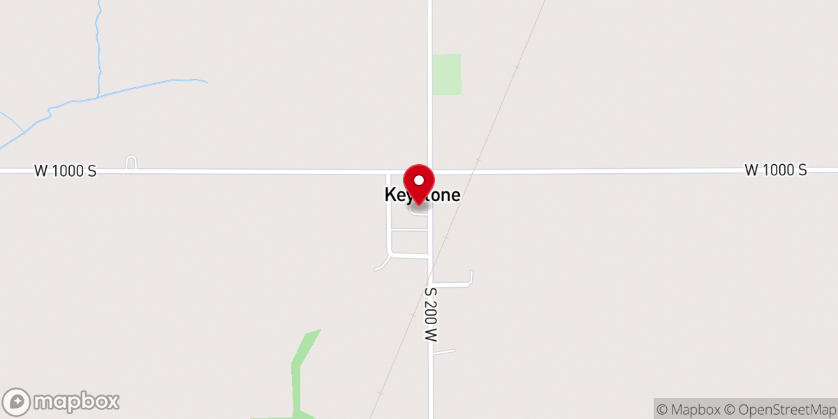 Map showing location of Keystone Christian Fellowship