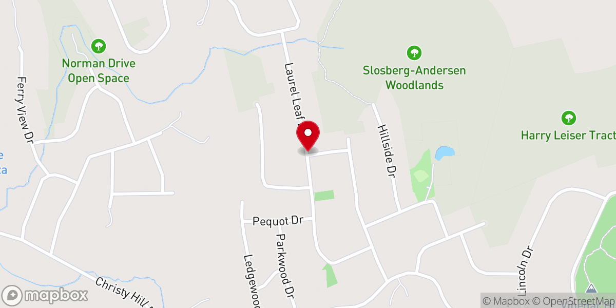 Map showing location of Bishop Seabury Anglican Church