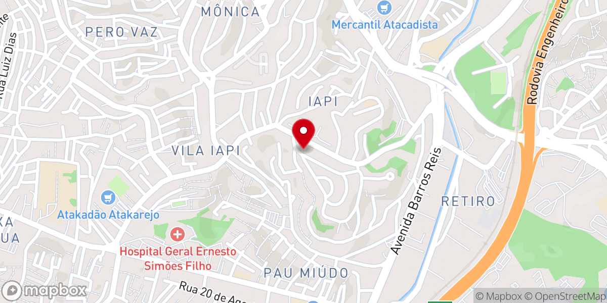 Map showing location of Igreja Batista Lírio dos Vales - Ministério Costa Azul