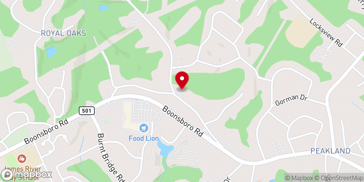 Map showing location of Inglewood Baptist Church