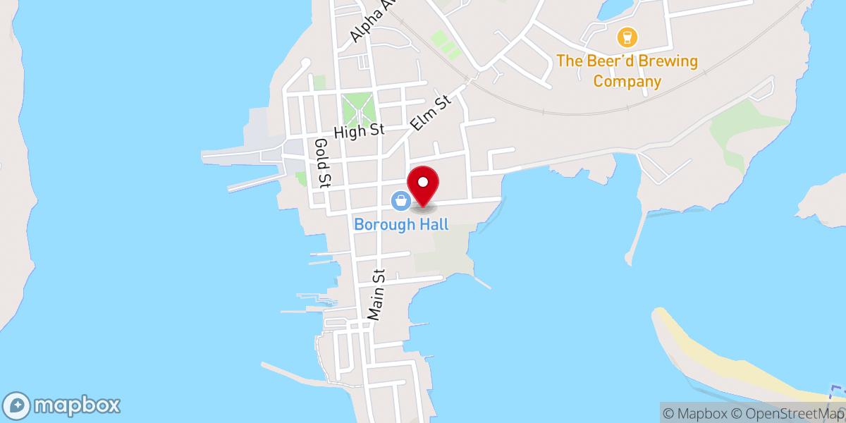 Map showing location of Calvary Episcopal Church