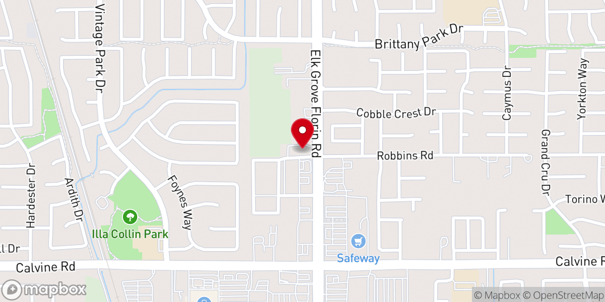 Map showing location of All Nations Seventh-day Adventist Church of Elk Grove