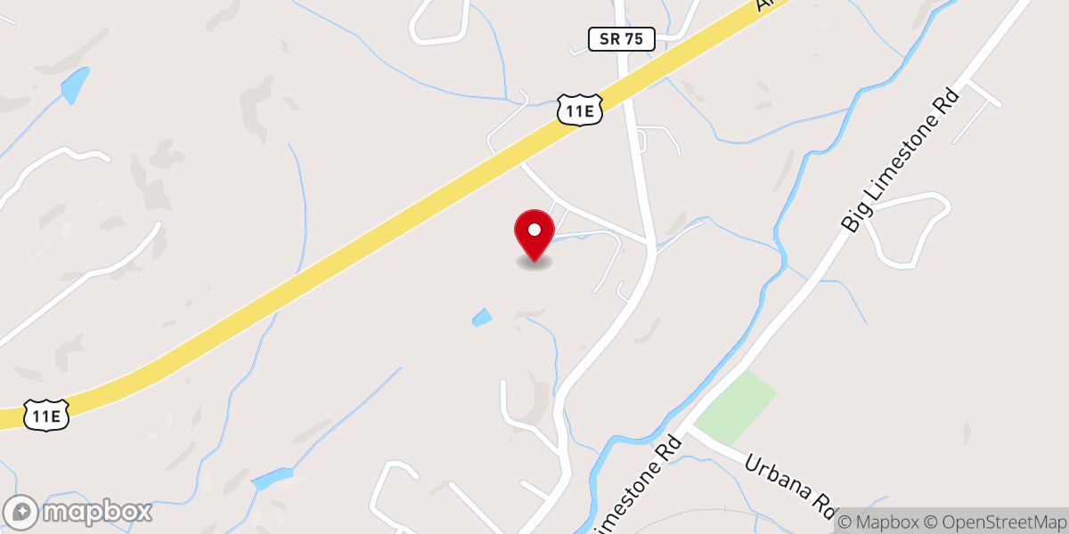 Map showing location of Limestone Ruritan