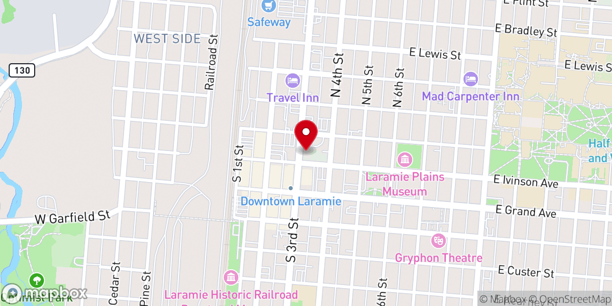 Map showing location of St. Matthew's Cathedral