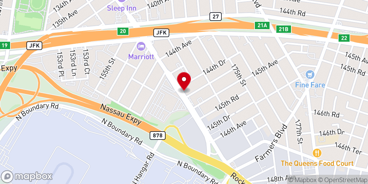 Map showing location of Latter Rain Christian Fellowship
