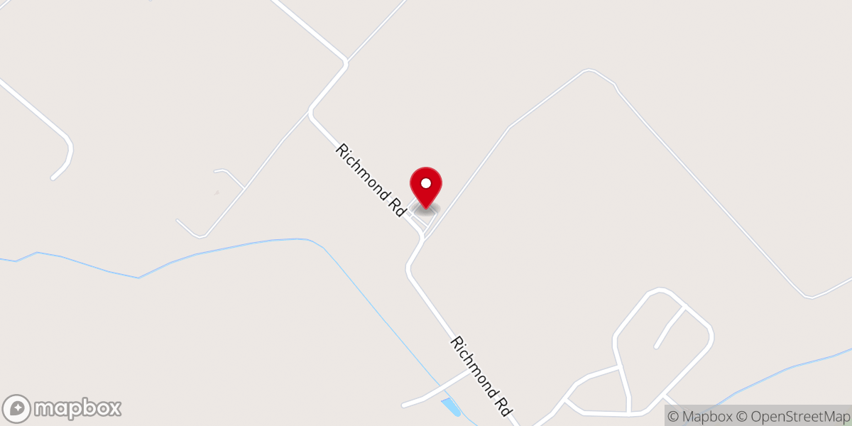 Map showing location of Fleetwood Mennonite Church