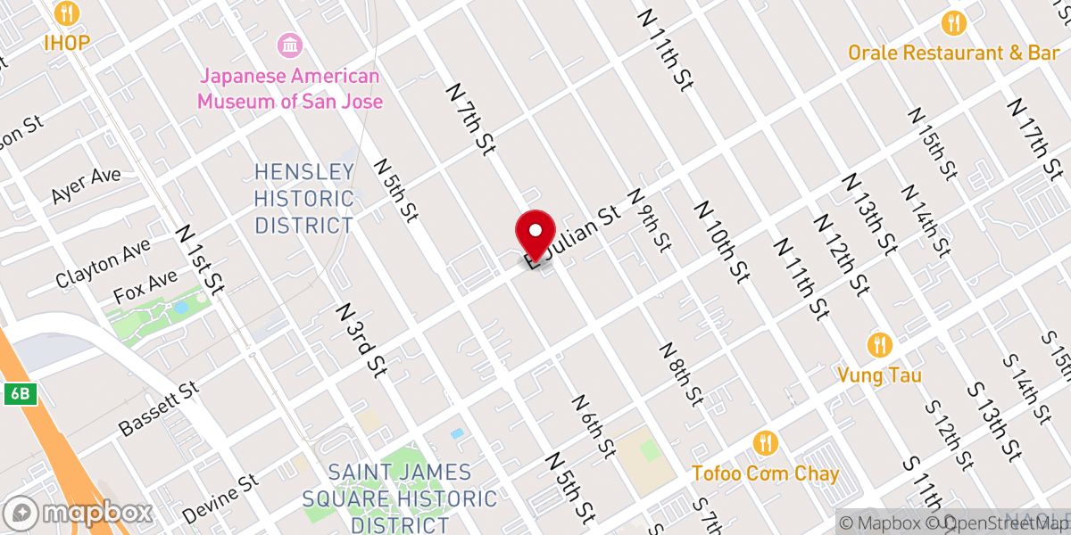 Map showing location of Antioch Baptist Church