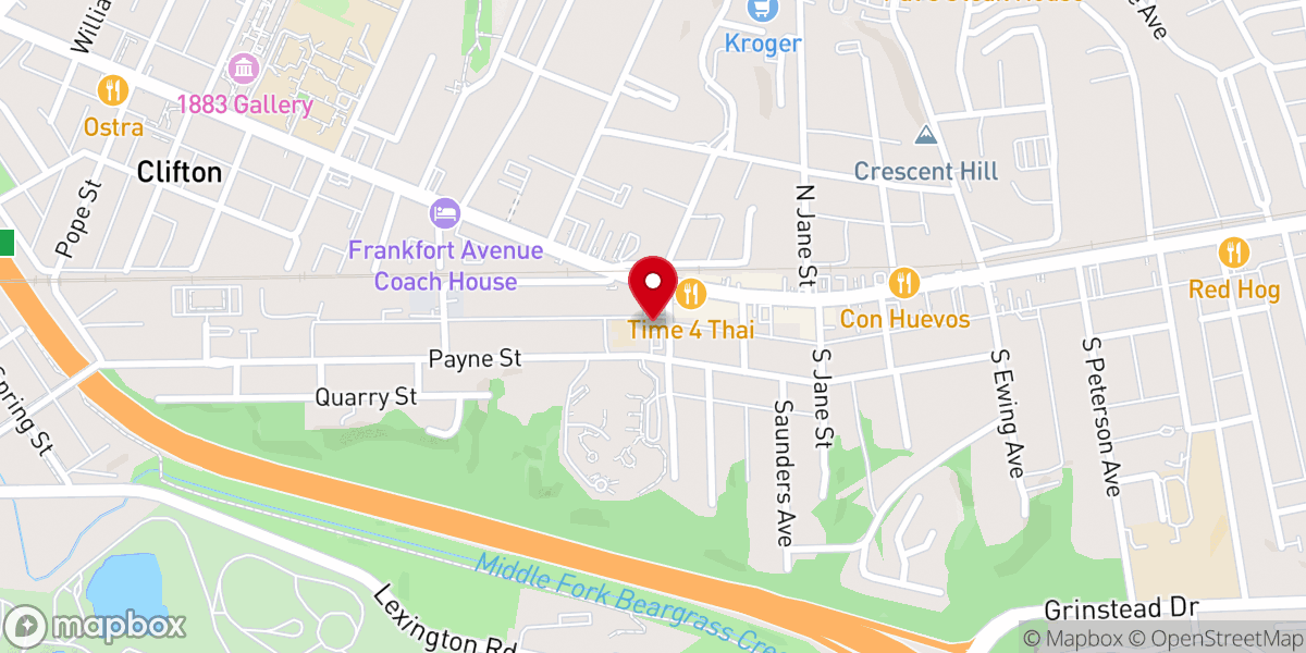 Map showing location of St Frances of Rome Church