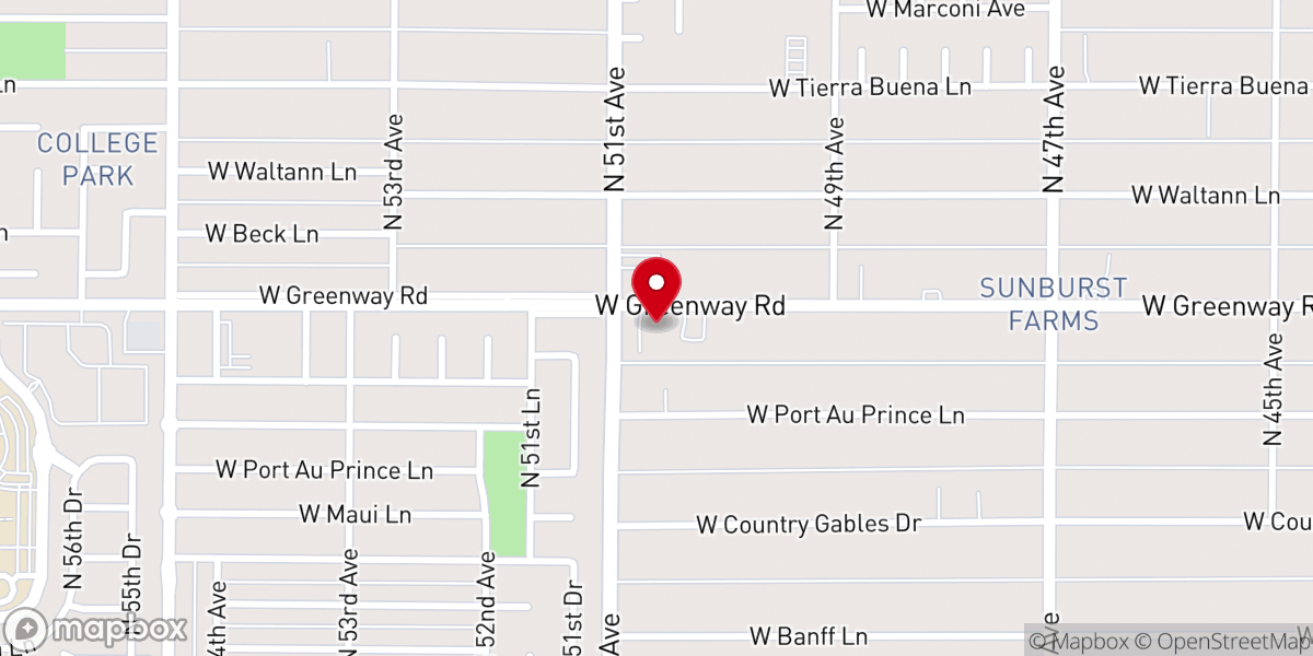 Map showing location of Miracle Life Church