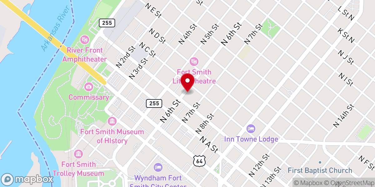 Map showing location of Belle Grove Historic District