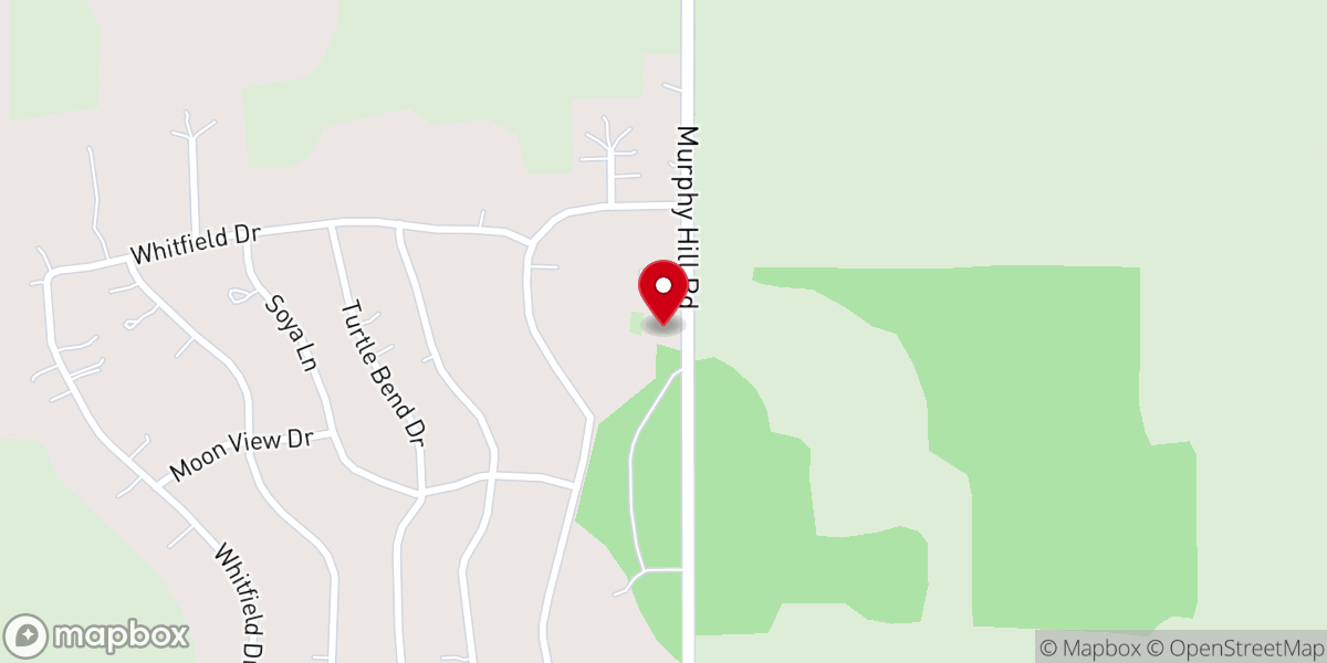 Map showing location of Murphy Hill Baptist Church