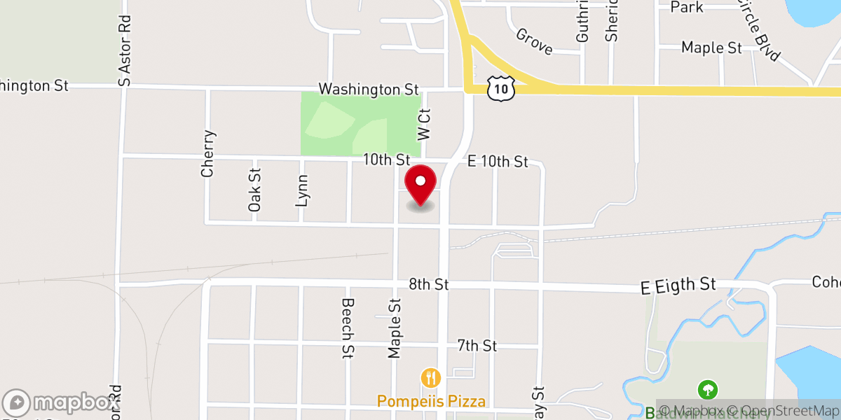 Map showing location of St Ann Catholic Church