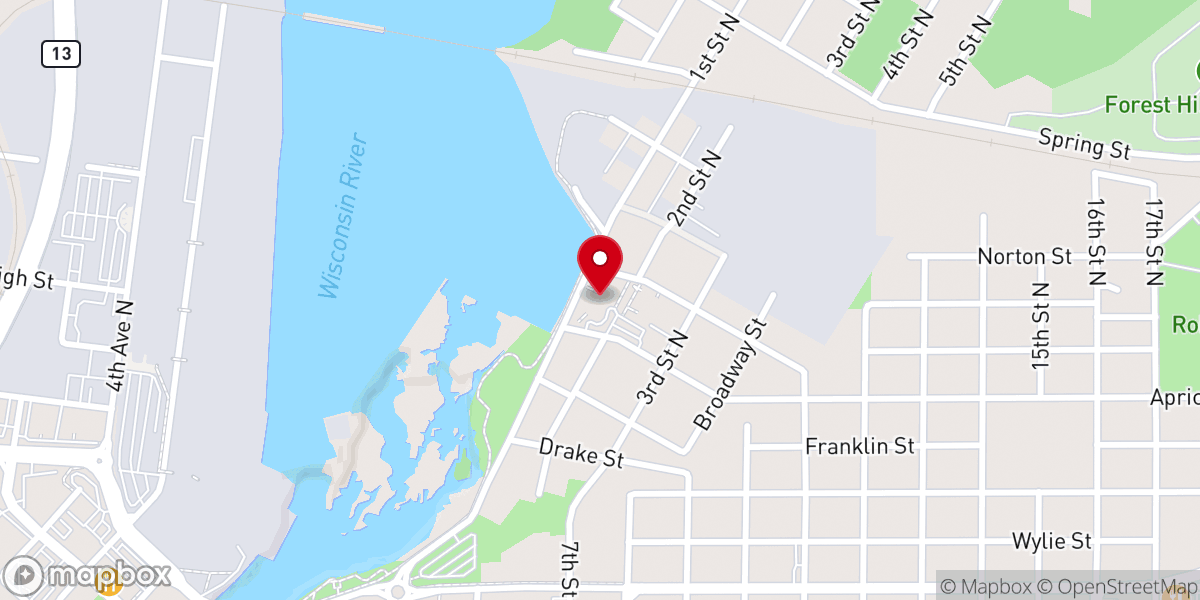 Map showing location of SS Peter and Paul Catholic Church