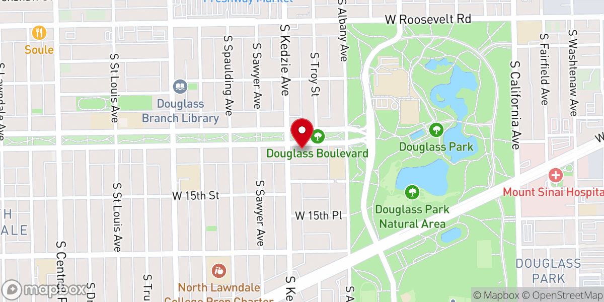 Map showing location of St. Agatha Catholic Church(St. Simon of Cyrene Parish)