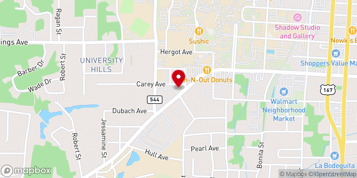 Map showing location of St Thomas Aquinas Catholic Church