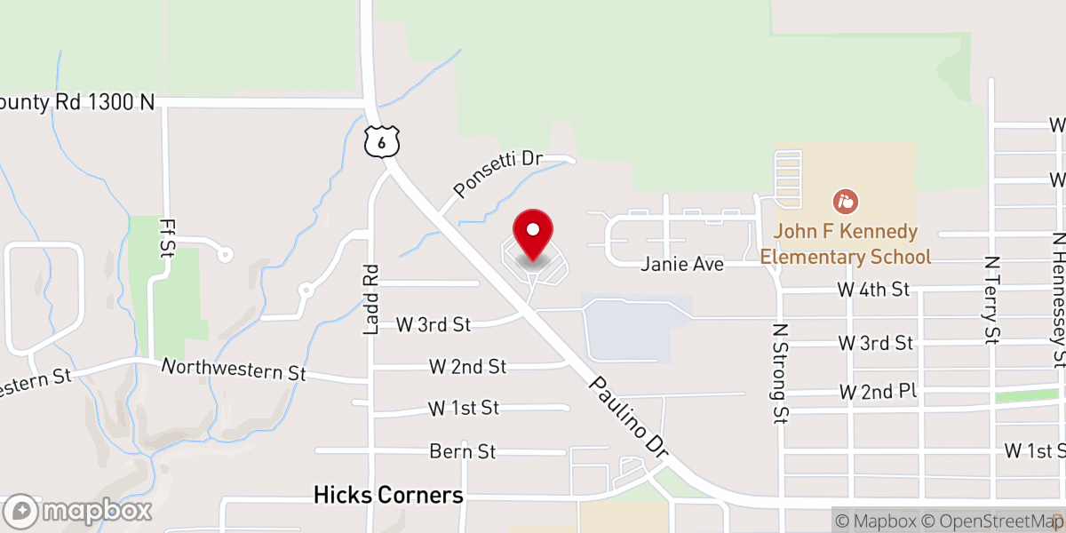 Map showing location of Nativity of Our Lord Parish