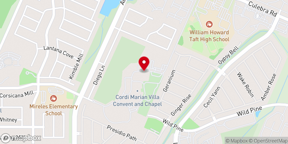 Map showing location of Immaculate Heart Of Mary Chapel