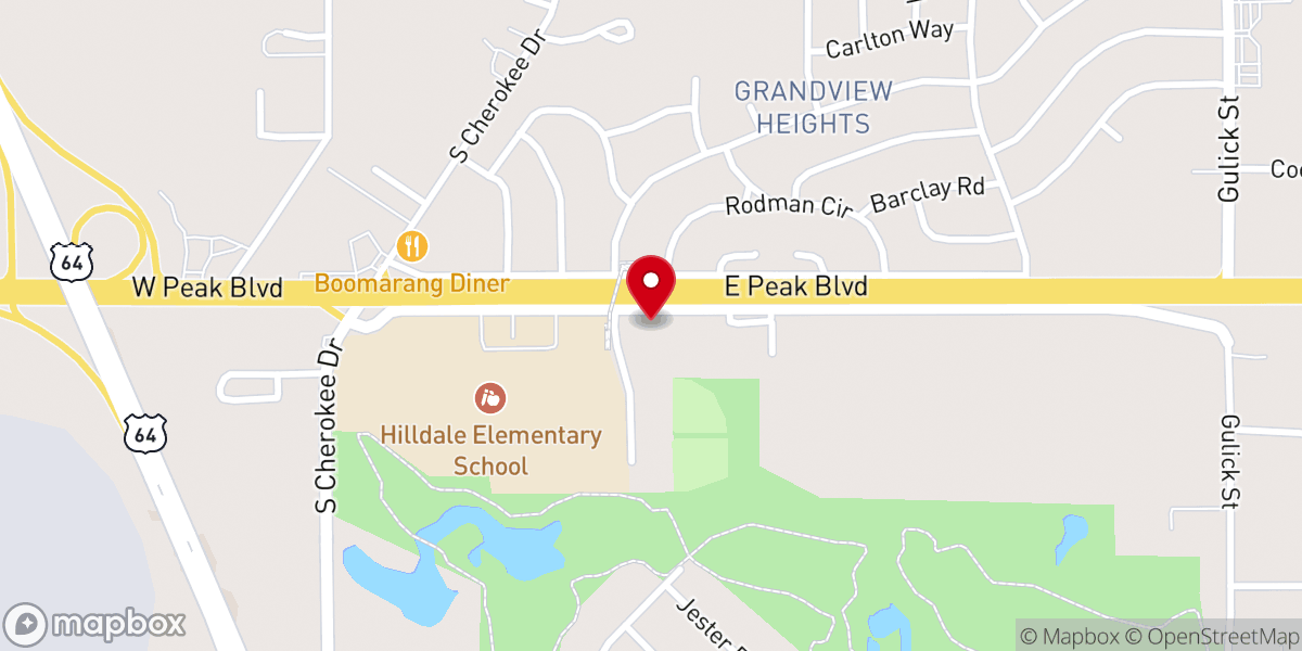 Map showing location of Faithway Chapel