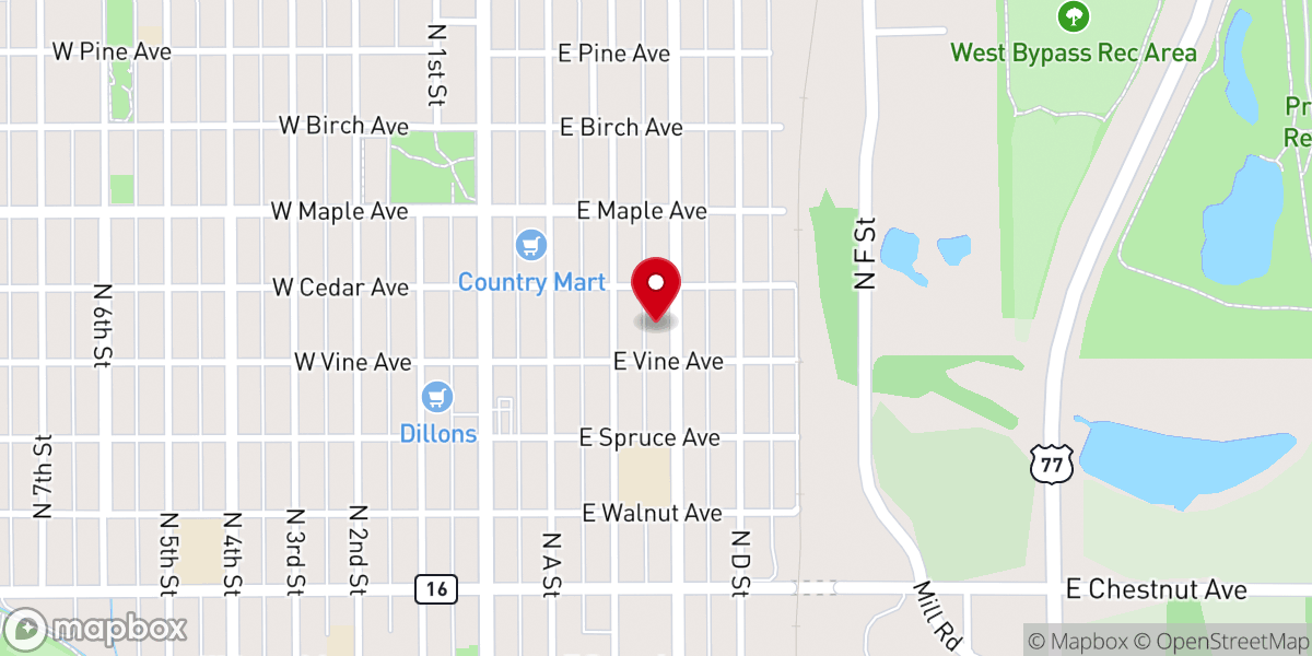 Map showing location of Promises of Life Ministries