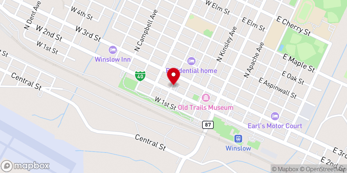 Map showing location of Saint Joseph Parish