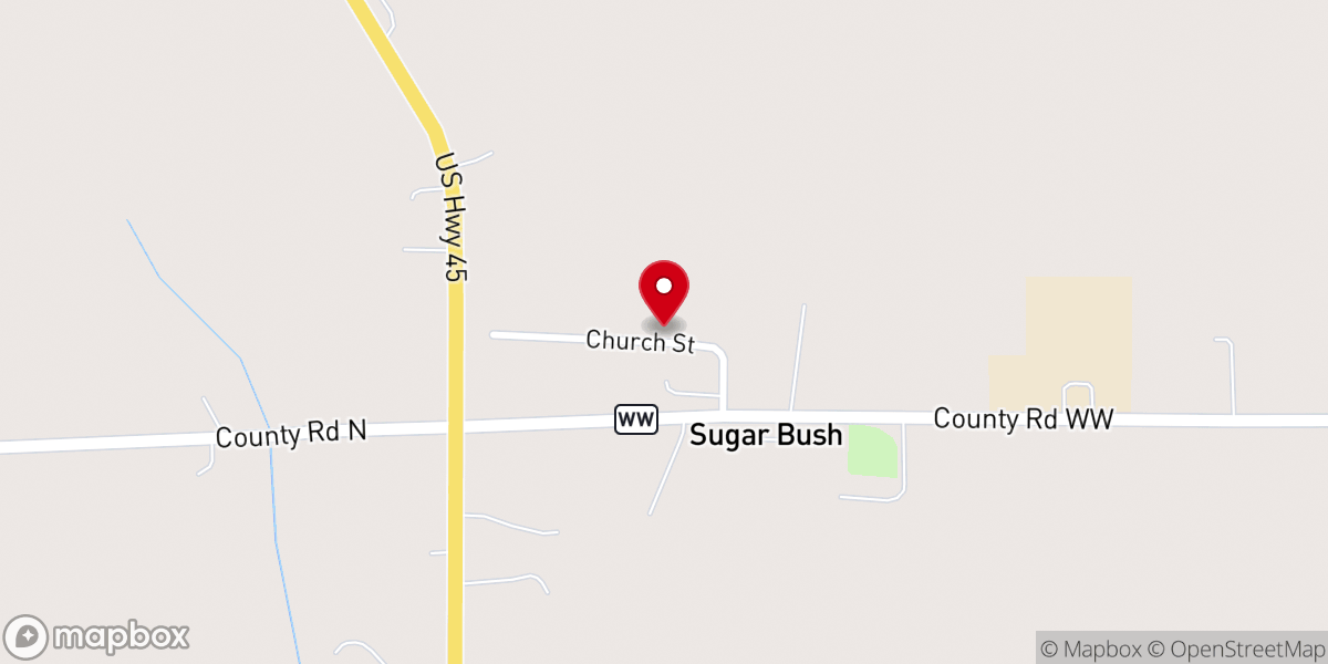 Map showing location of Grace Lutheran Church