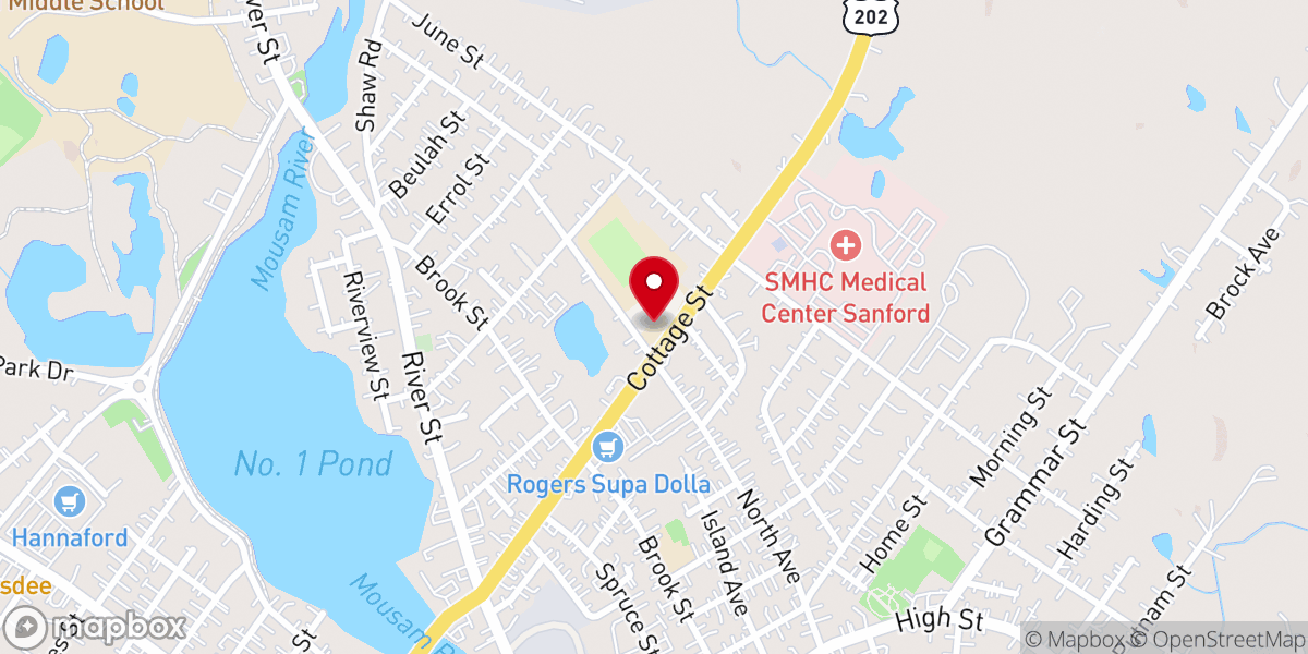 Map showing location of St Thomas School