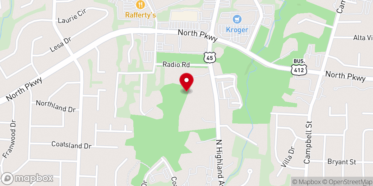 Map showing location of Browns UMC