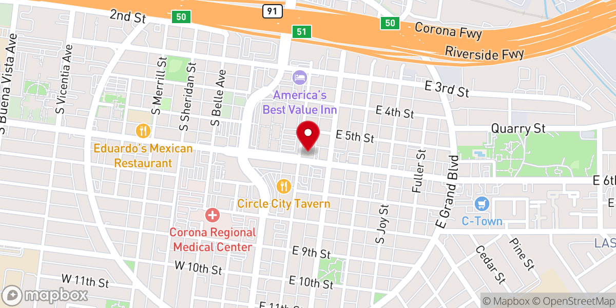 Map showing location of Amor Outreach