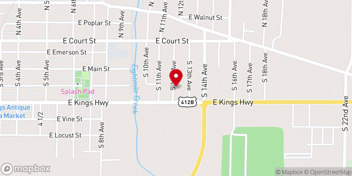 Map showing location of New Life Temple Ministries