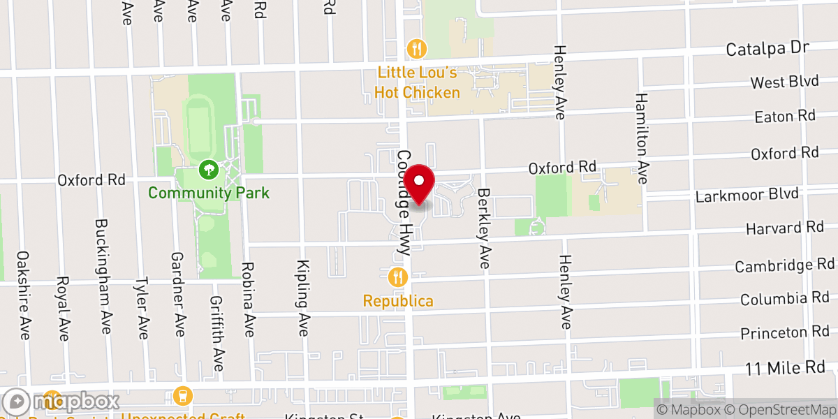Map showing location of The Wedding Shoppe Michigan