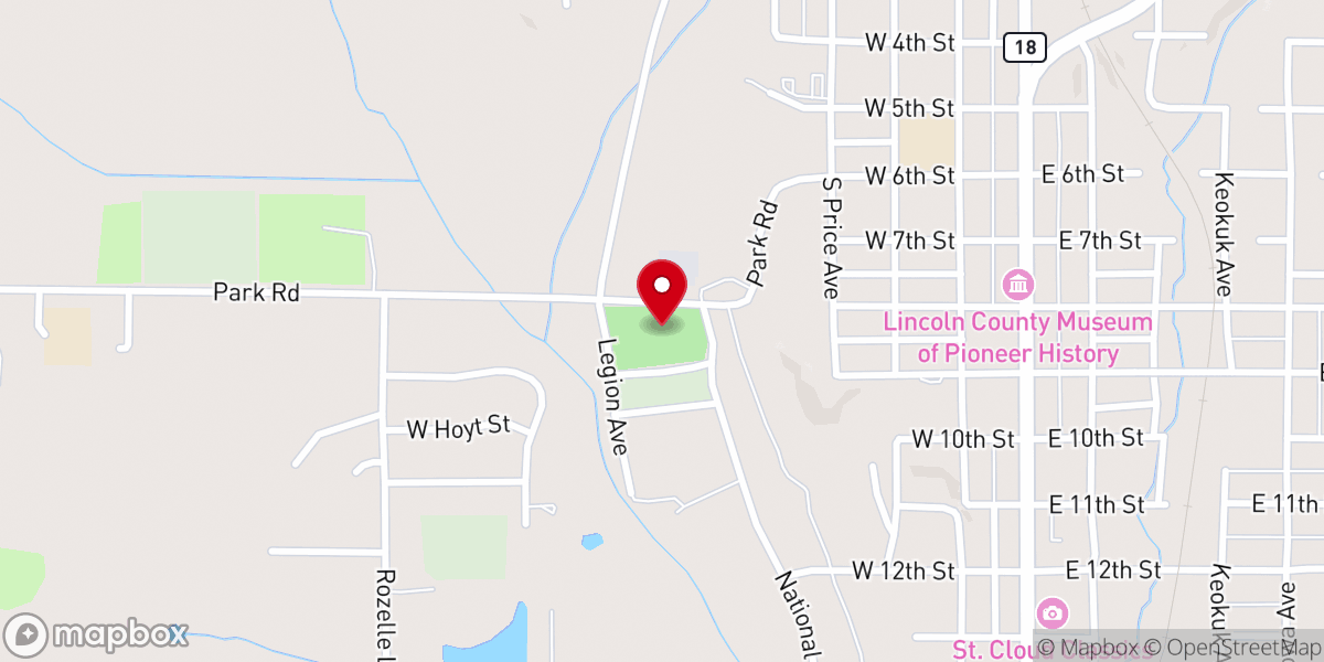 Map showing location of Tilghman Park