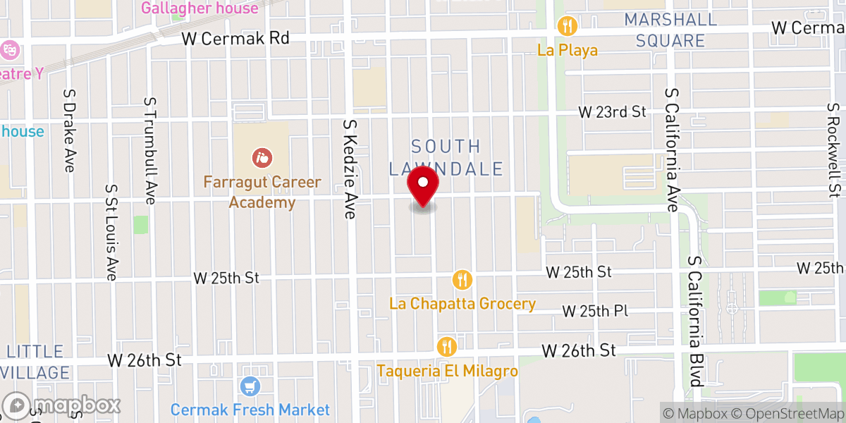 Map showing location of Saint Ludmillas Roman Catholic Church