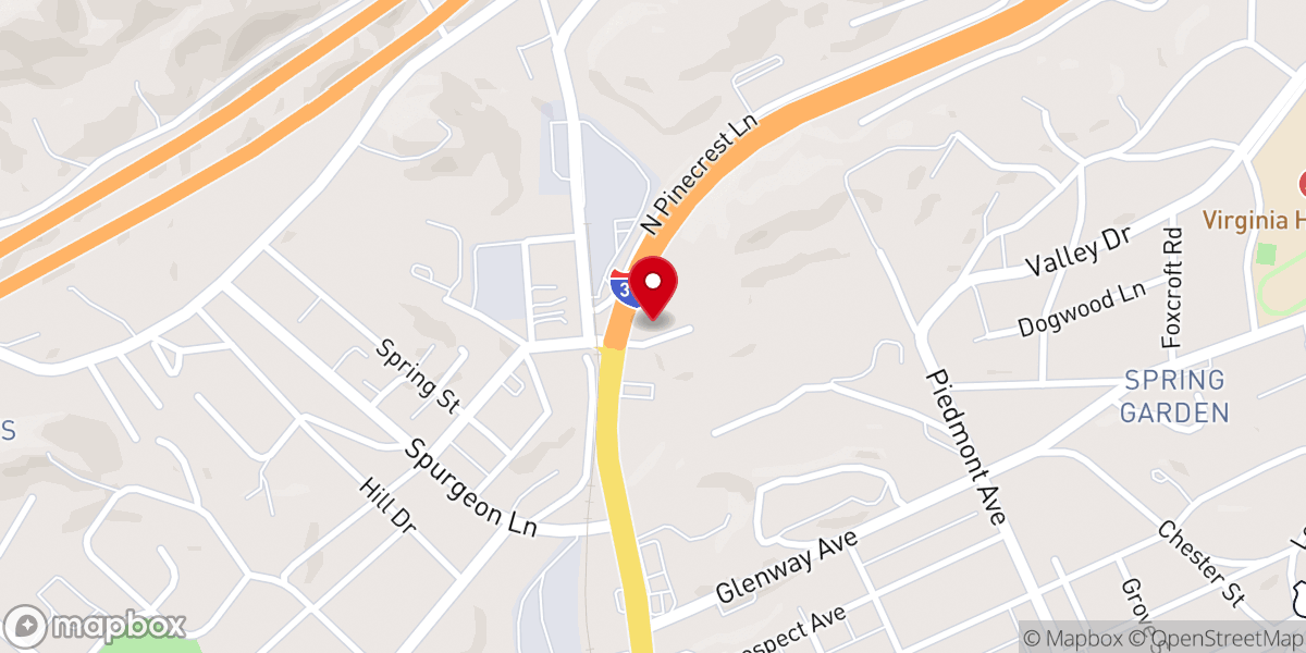 Map showing location of North Bristol Baptist Church