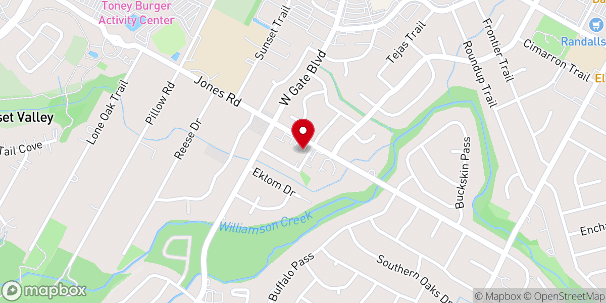Map showing location of Faith Baptist Church