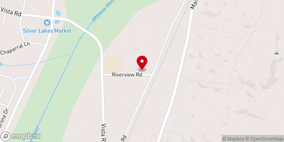 Map showing location of Helendale Community Church