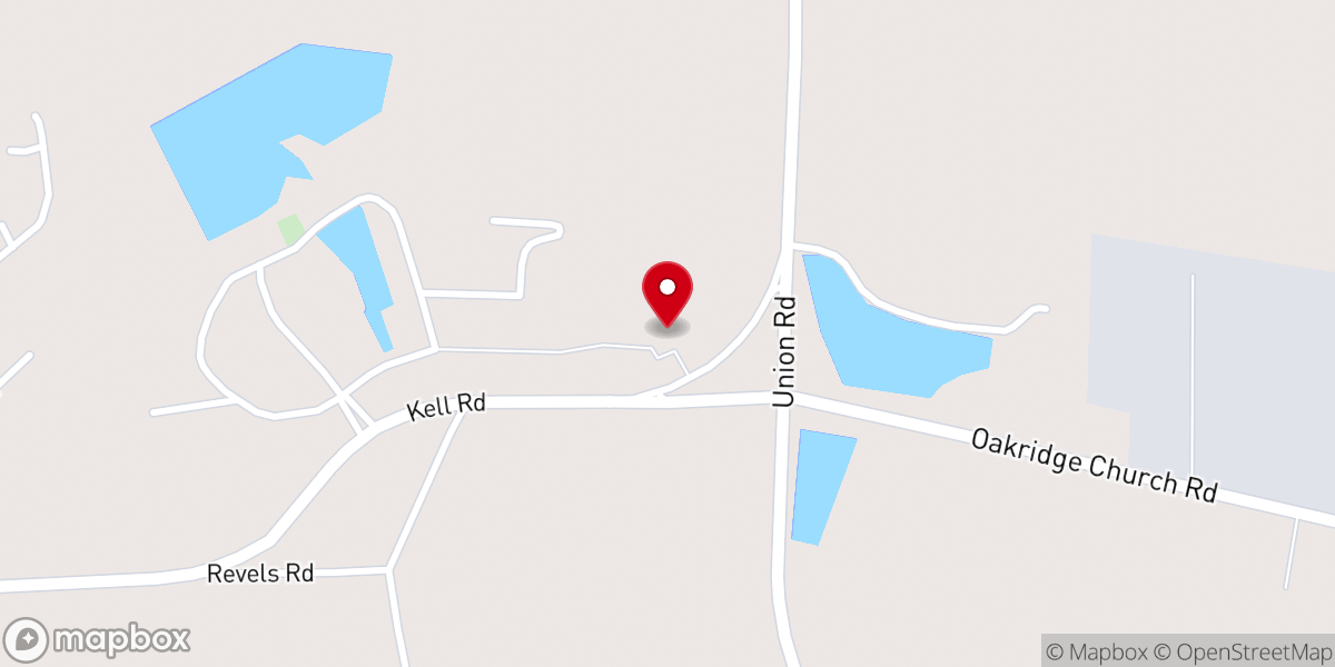 Map showing location of South GA Church of God State Office