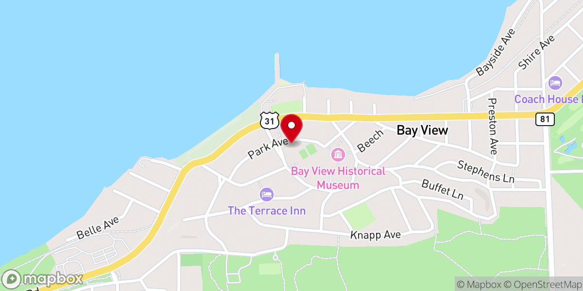 Map showing location of Crouse Chapel