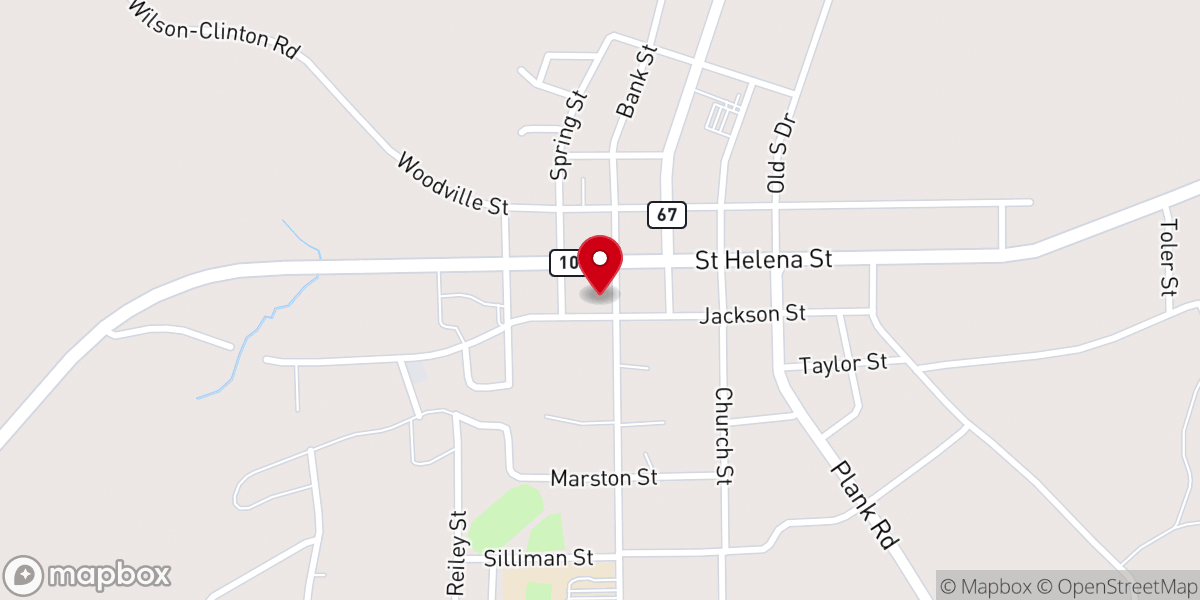 Map showing location of Breath of Life Church