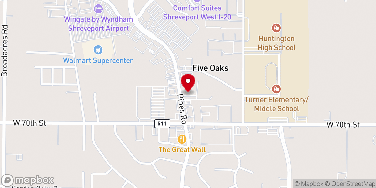 Map showing location of GracePointe Church of the Nazarene