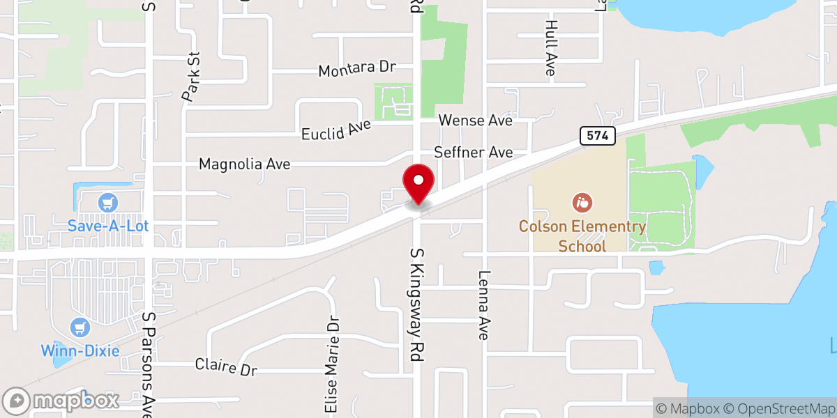 Map showing location of New Covenant Family Church