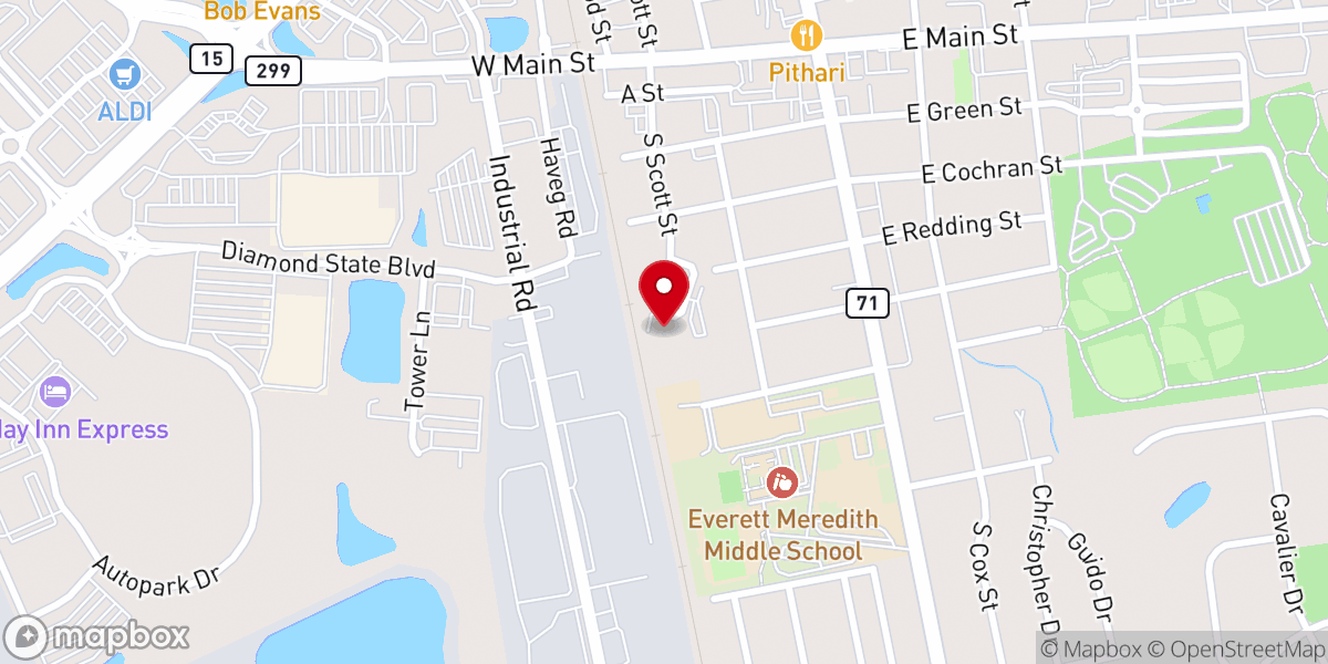 Map showing location of The Life Focus Center