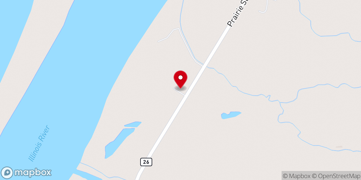 Map showing location of Calvary Bible Church