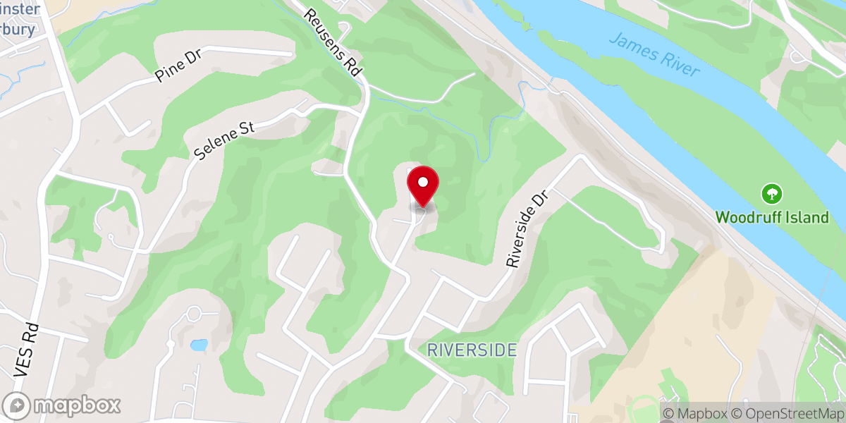 Map showing location of Wingfield Baptist Church