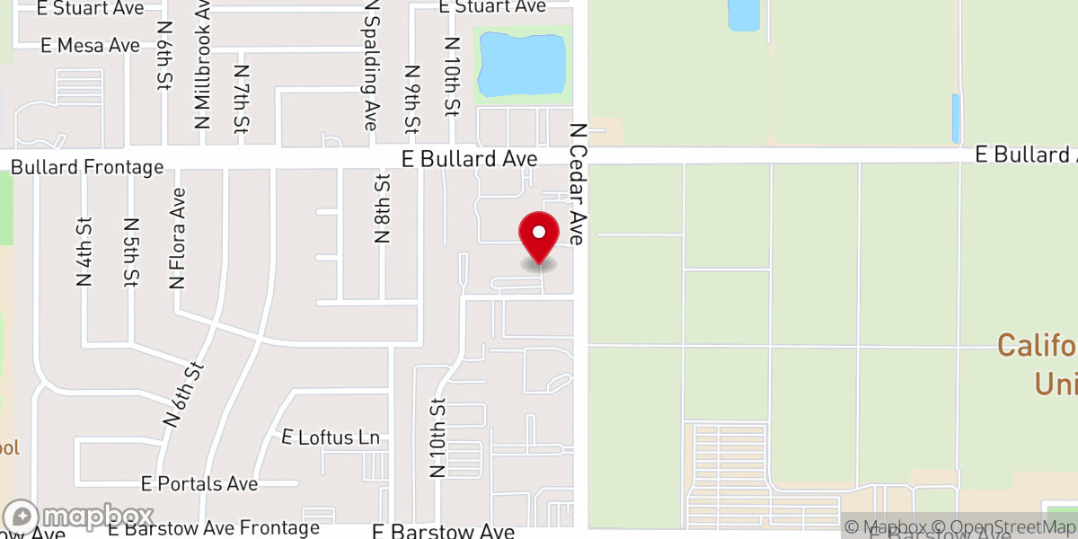 Map showing location of University Presbyterian Church