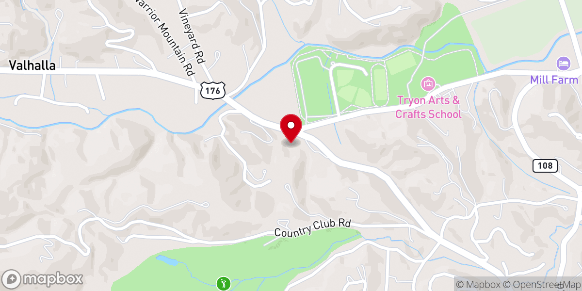 Map showing location of Church of Christ