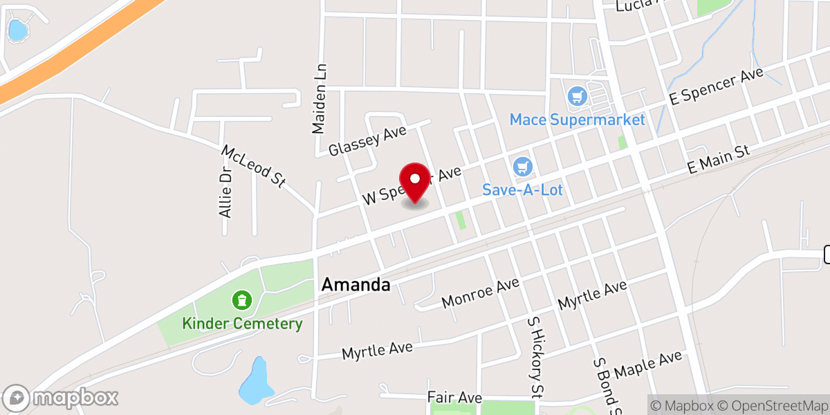 Map showing location of Cuba United Methodist Church