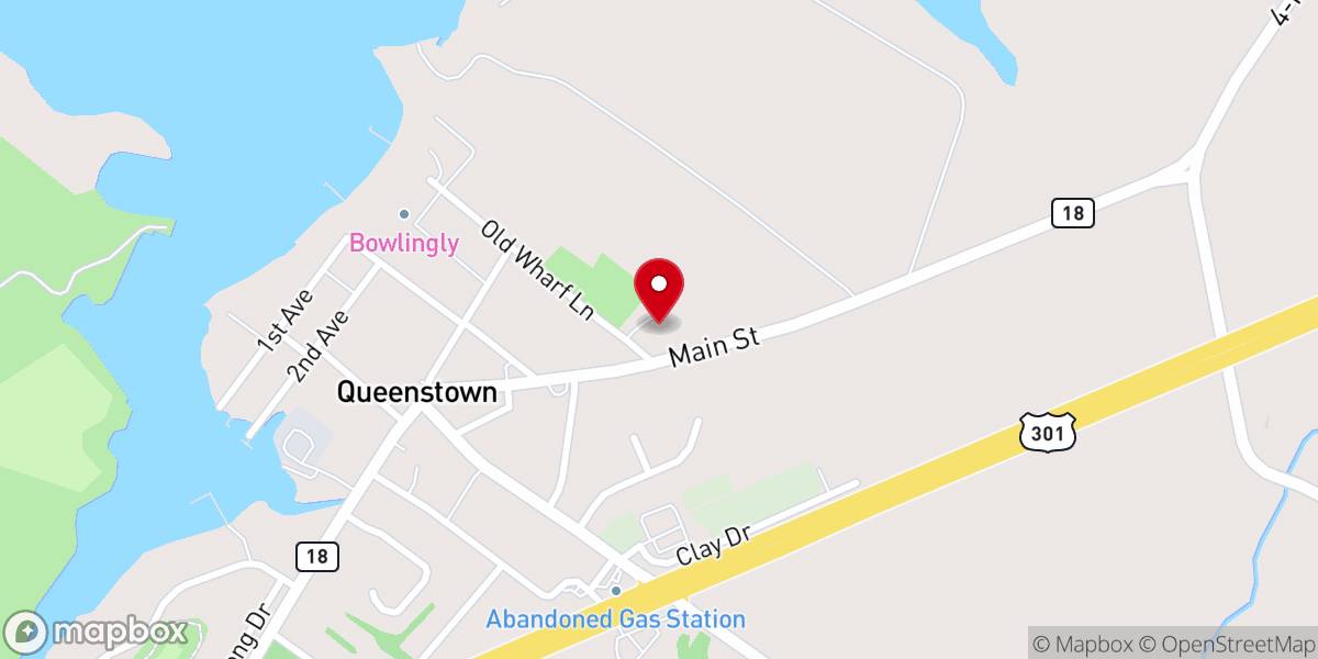 Map showing location of Shore Christian Fellowship